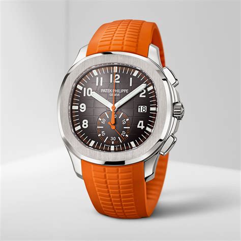 patek nautilus orange strap|patek 5968a 001.